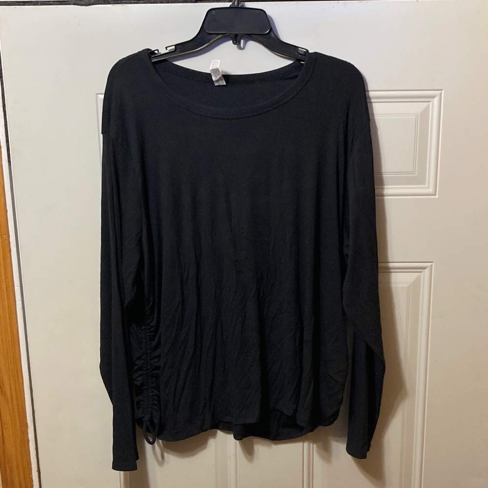 All in Motion Women's Black Long Sleeve Top 3X NWT
